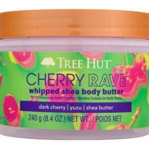 Tree Hut Cherry Rave Whipped Shea Physique Butter | Lengthy-lasting Hydration Leaves Pores and skin Feeling Delicate & Moisturized | Restricted Version Fall | Nourishing Important Physique Care | 8.4 fl oz.